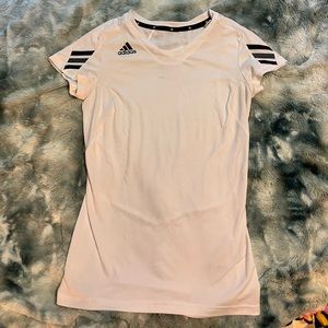White Adidas Athletic Top